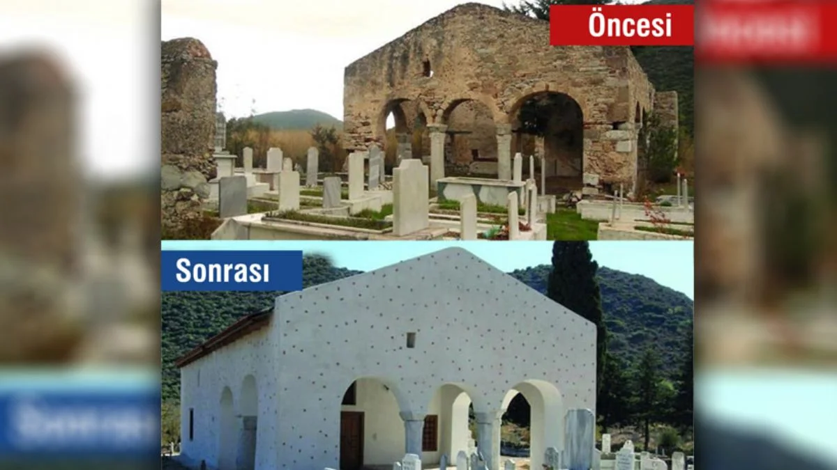 Ödüllü camiiye yapılan restorasyona tepki yağdı