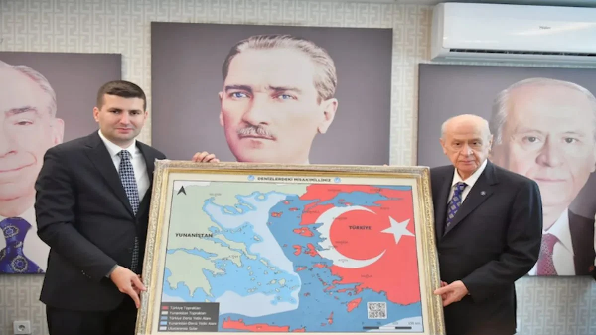 Bahçeli'ye hediye edilen 'Denizdeki Misak-ı Milli' Haritası NFT Oluyor