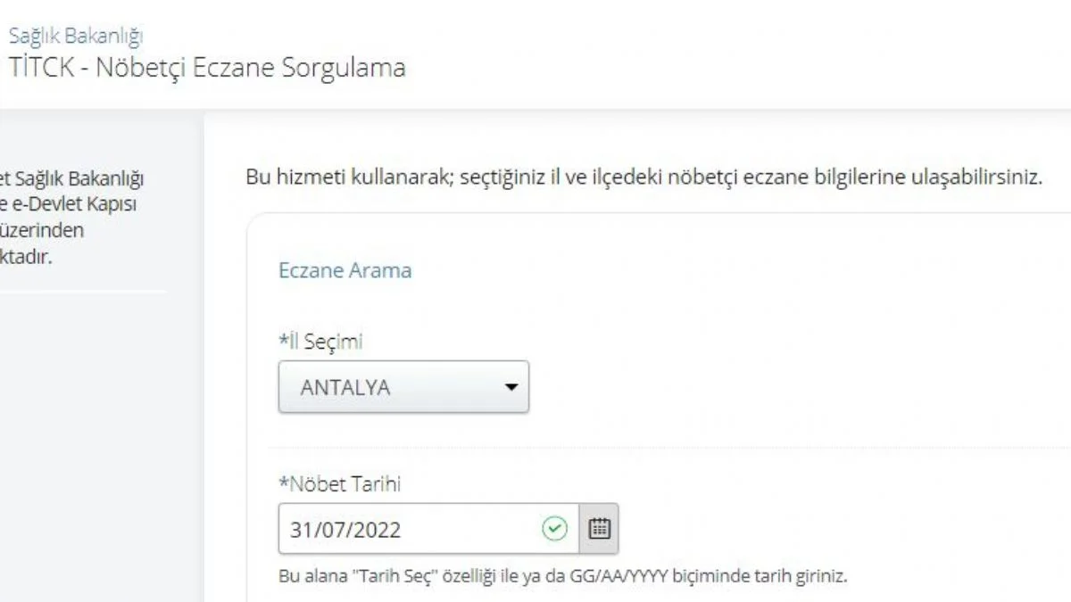 E-devlet eczane sorgulama sistemi | E-Devlet eczane sorgulama nasıl yapılır? İllere göre eczane internetten sorgula