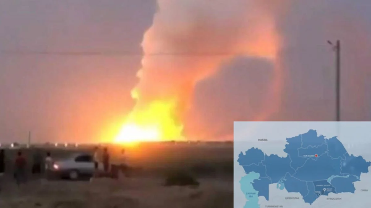 Kazakistan'da, petrol sahasında patlama: 2 ölü, 3 yaralı