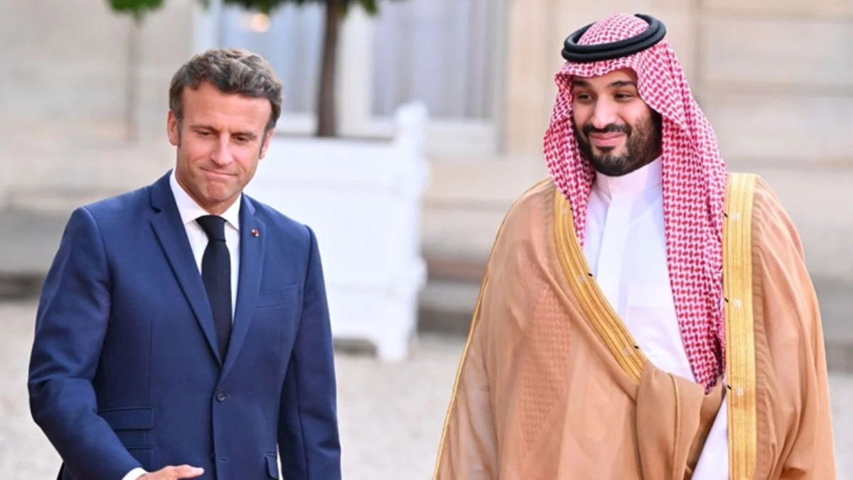Macron ile Prens Selman'dan kritik görüşme