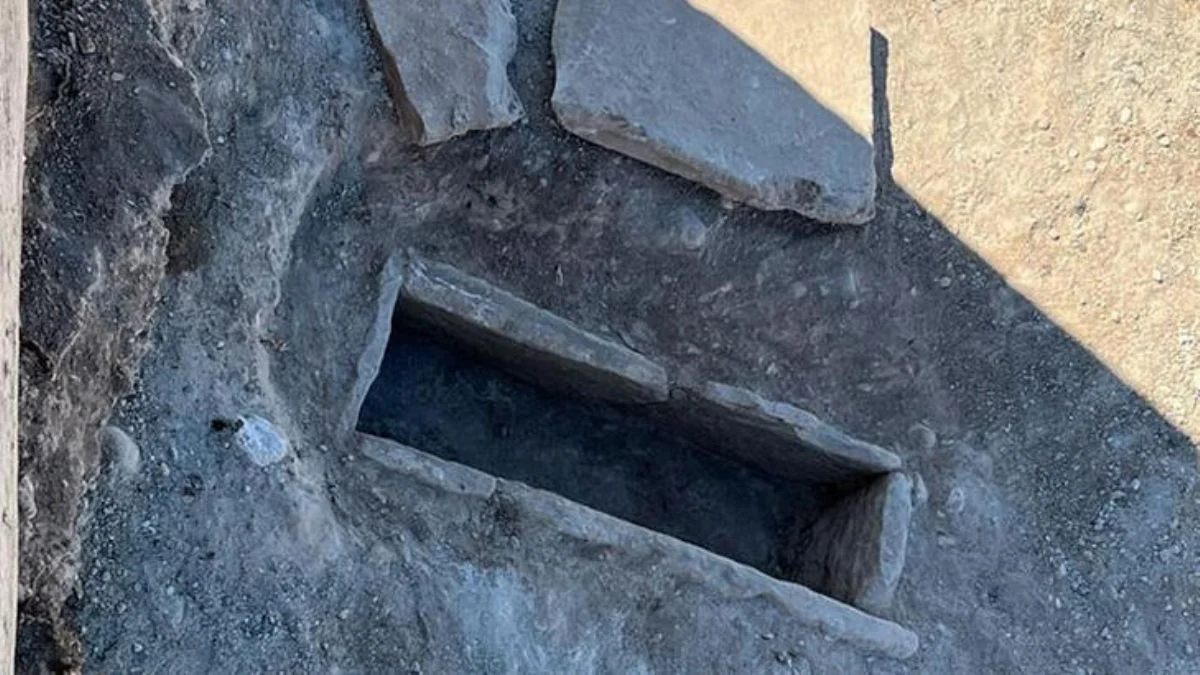Su deposu kazısında Roma mezarları buldular