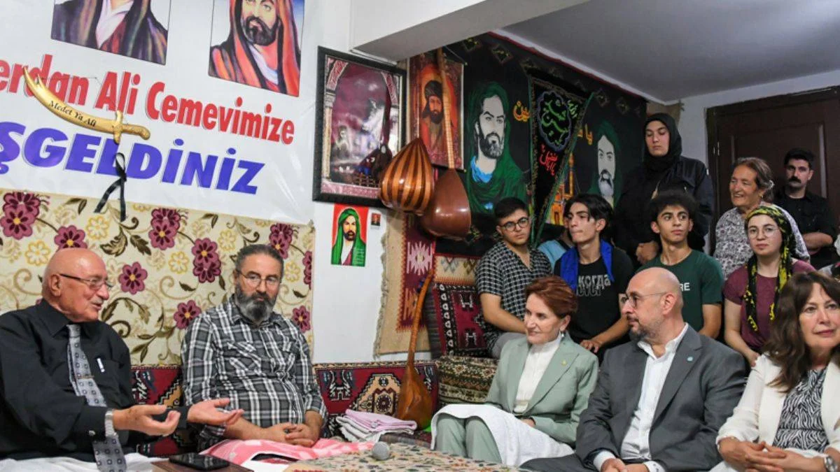 Akşener'den saldırıya uğrayan cemevine ziyaret