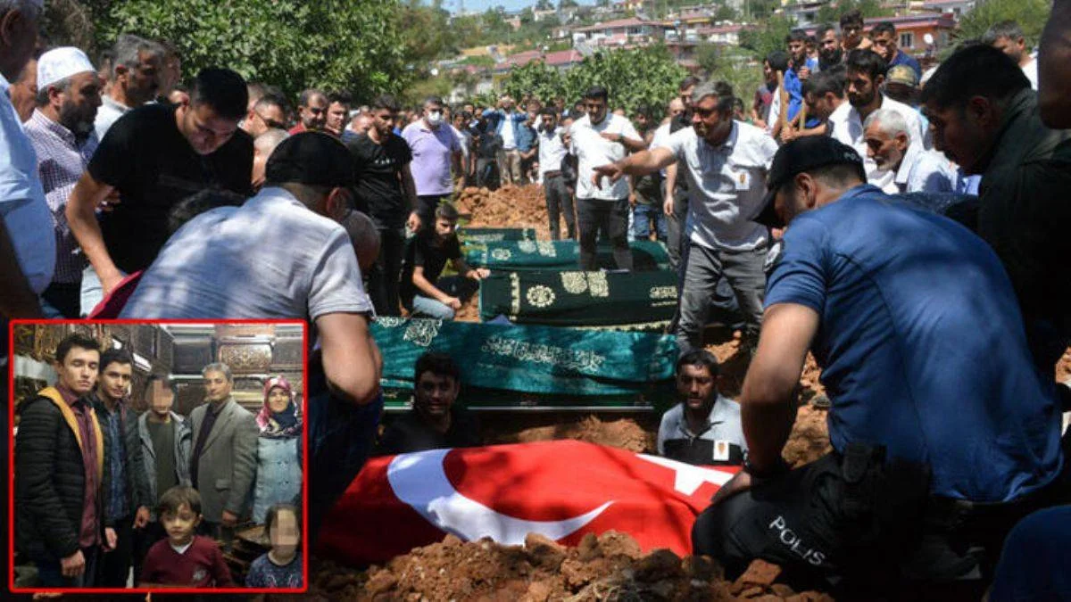 Bir aile yok oldu! 5 kişi yan yana toprağa verildi