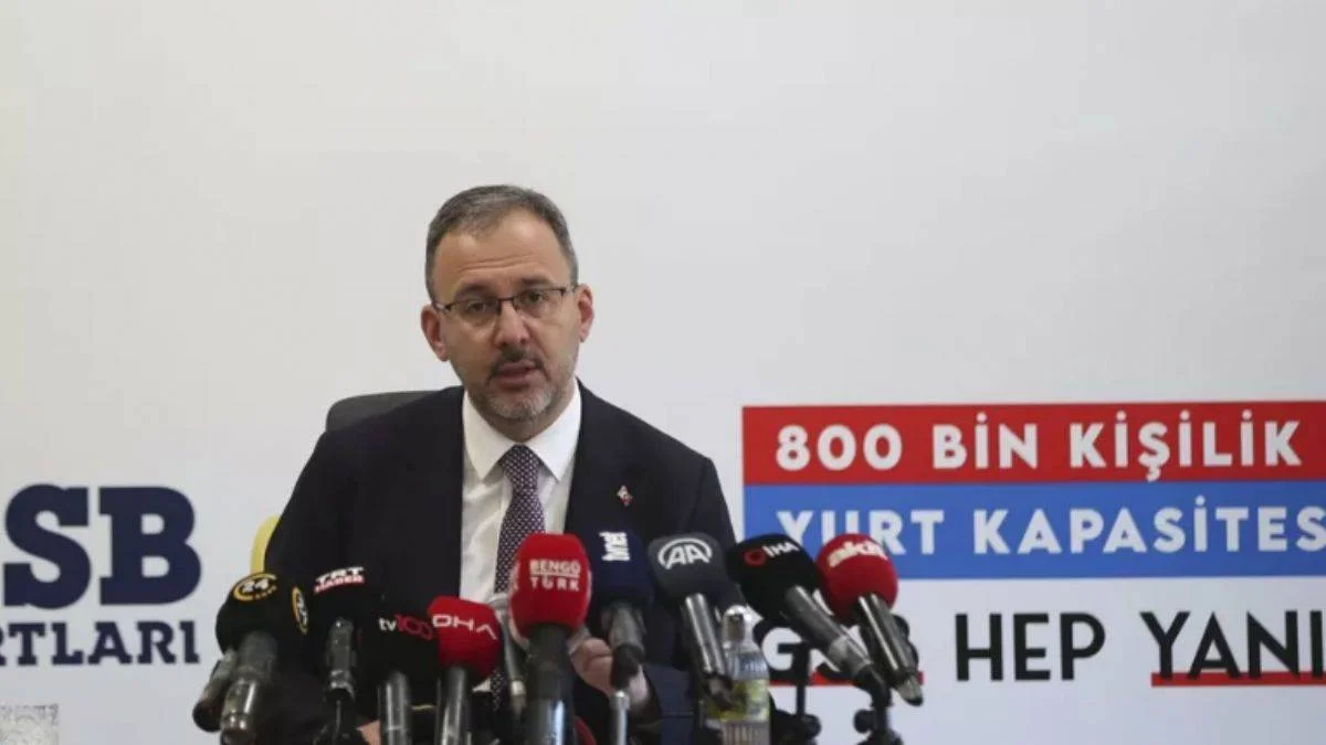 Gençlik ve Spor Bakanı Kasapoğlu: Yurt kapasitesi 800 binin üzerine çıktı