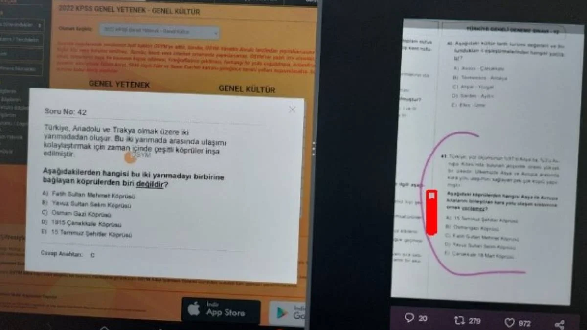 KPSS'de kaç soru benzer yada aynı? KPSS 2022 hangi sorular aynı iddiası var? Genel Kültür-Genel Yetenek-Eğitim Bilimleri hangi sorular Yedi iklim ile aynı?