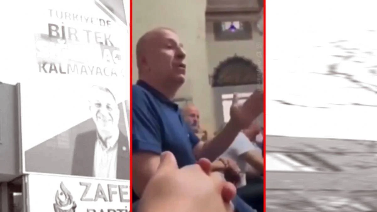 Ümit Özdağ'dan Cuma namazında provokasyon