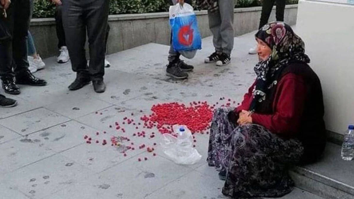 Bolu zabıtası işlem yaparken meyveleri dökülünce ağladı