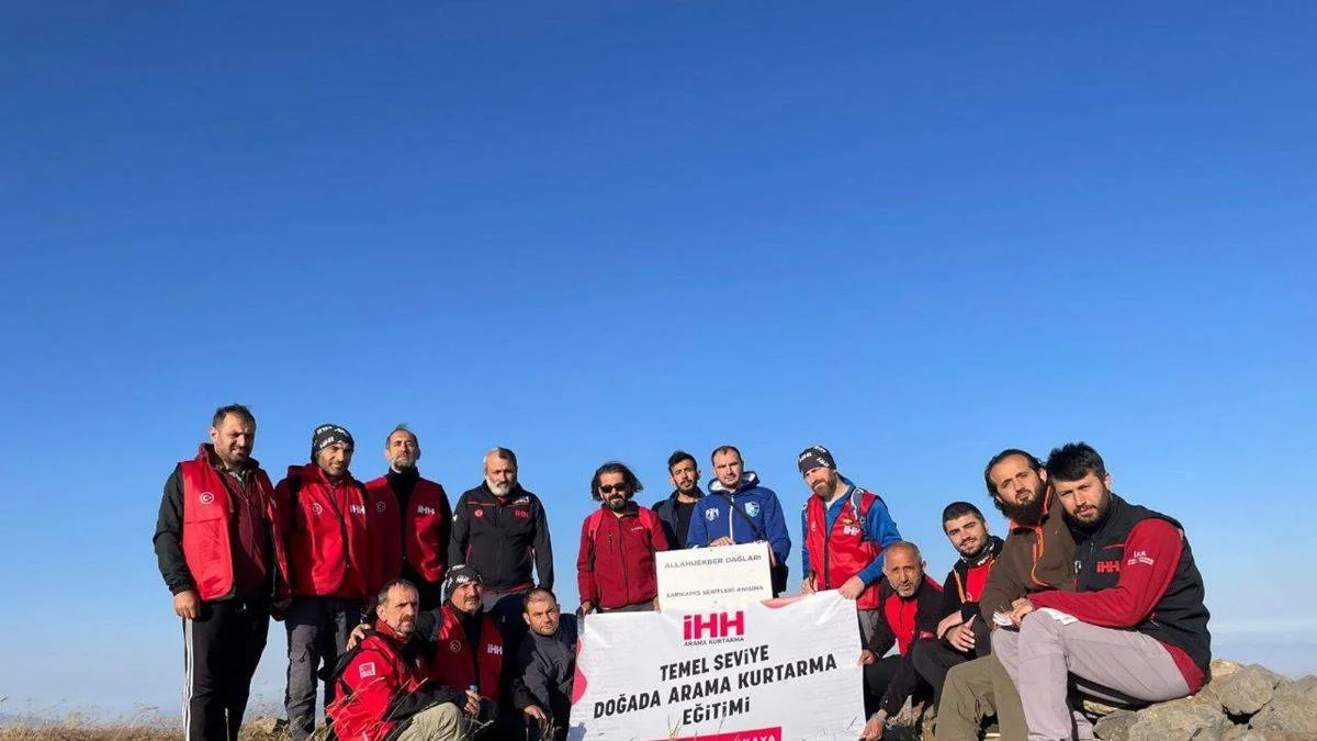 İHH'dan Erzurum'da arama kurtarma eğitimi