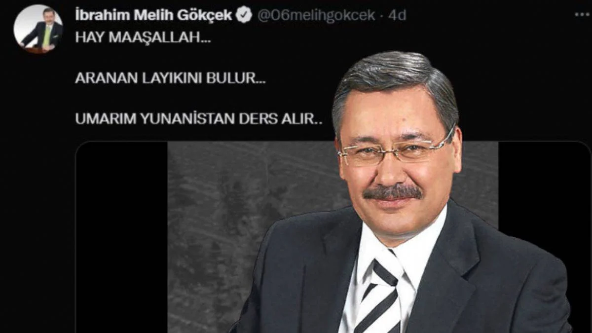 Melih Gökçek o tweeti sildi