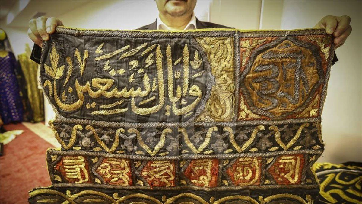 Türkiye'de ilk; 19 parça Kâbe örtüsü Türkiye'de