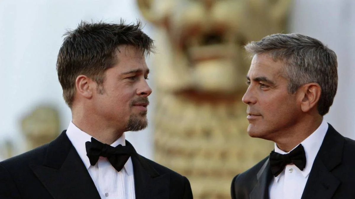 George Clooney ve Brad Pitt'ten "yakışıklılık yarışı"