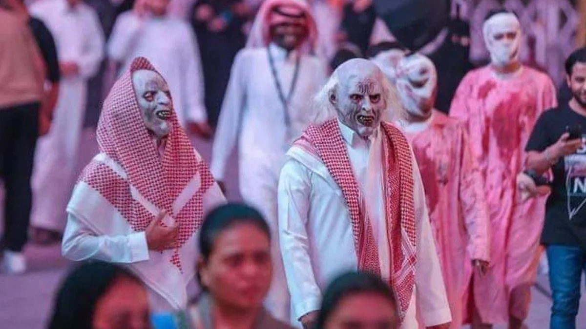 Yasak kalktı! Suudi Arabistan'da Cadılar Bayramı işte böyle kutlandı