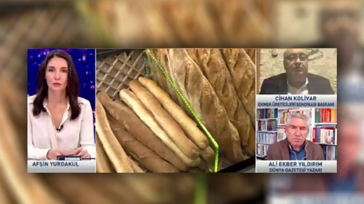 Canlı yayında sunucu ile konuk arasında ''ekmek'' tartışması!