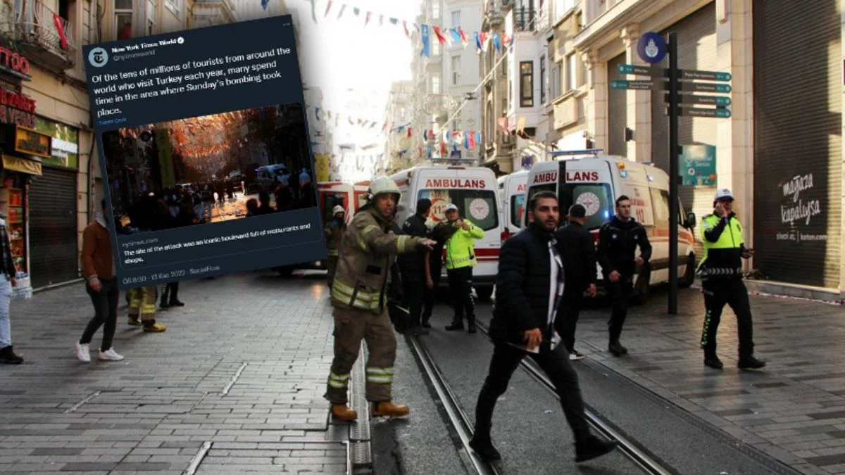 New York Times'tan Taksim patlamasına ilişkin tepki çeken başlık!