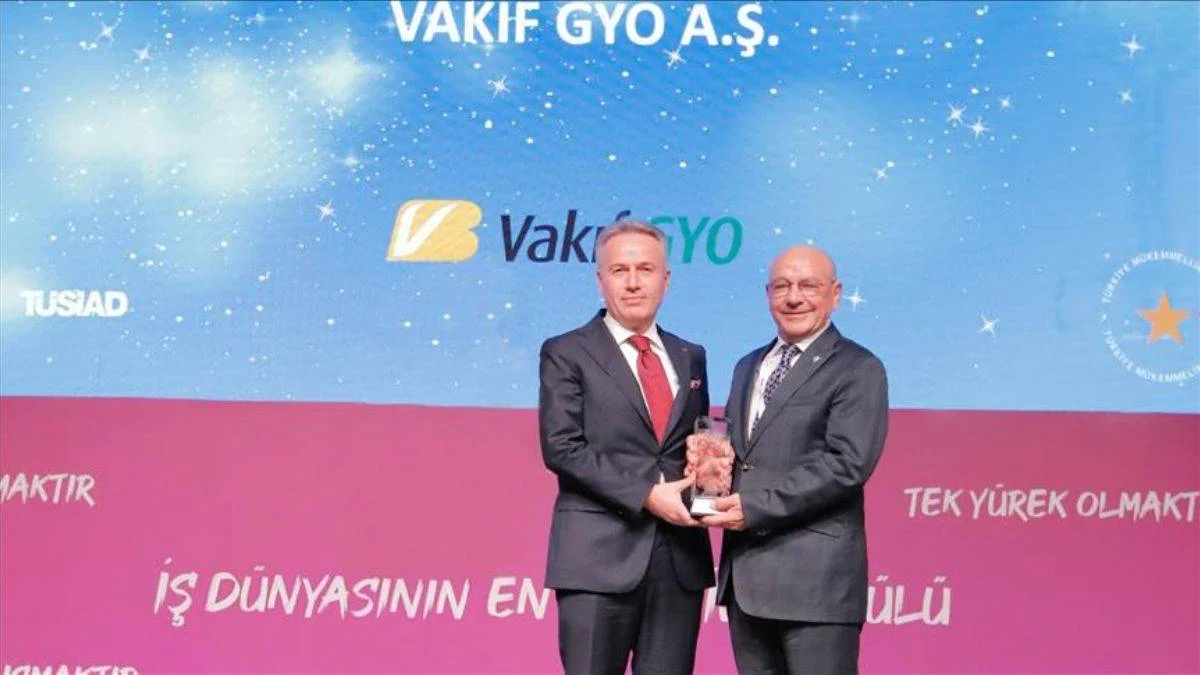 Vakıf GYO, Türkiye Mükemmellik Ödülü'nün sahibi oldu