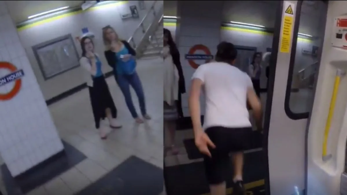 Metro rekoru! İndiği trene diğer istasyonda yetişip bindi
