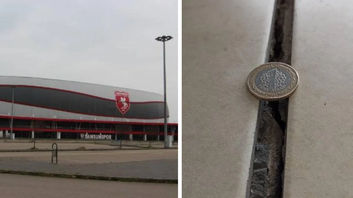 Samsun 19 Mayıs Stadyumu'nda çatlaklar neden oldu? Depremden zarar mı gördü?