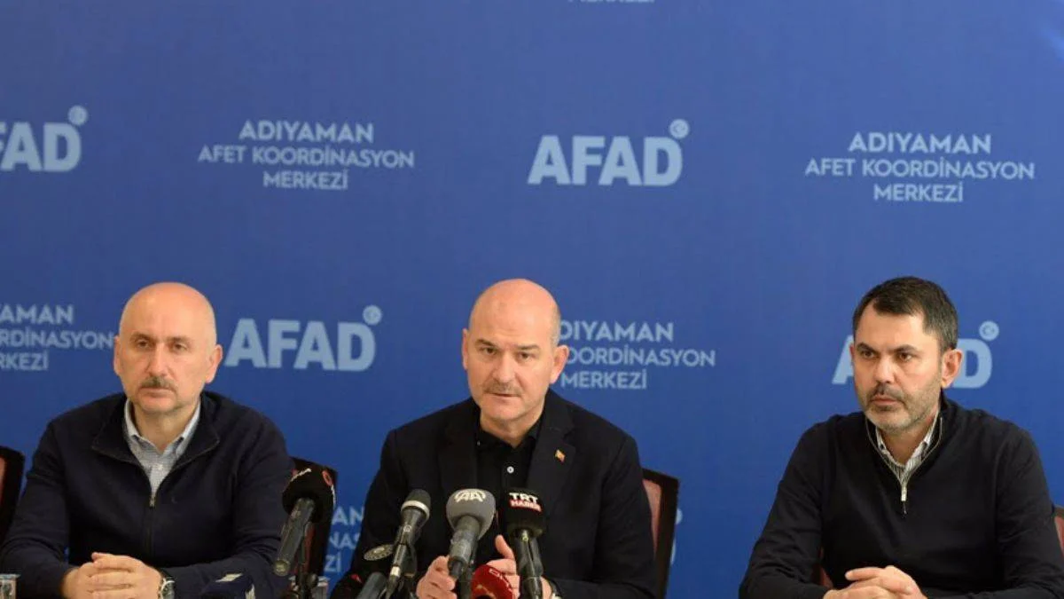 Üç bakandan ortak ''deprem'' açıklaması!