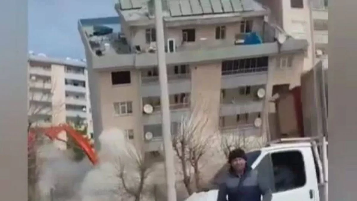 Kahramanmaraş'ta kontrollü yıkım böyle kontrolden çıktı