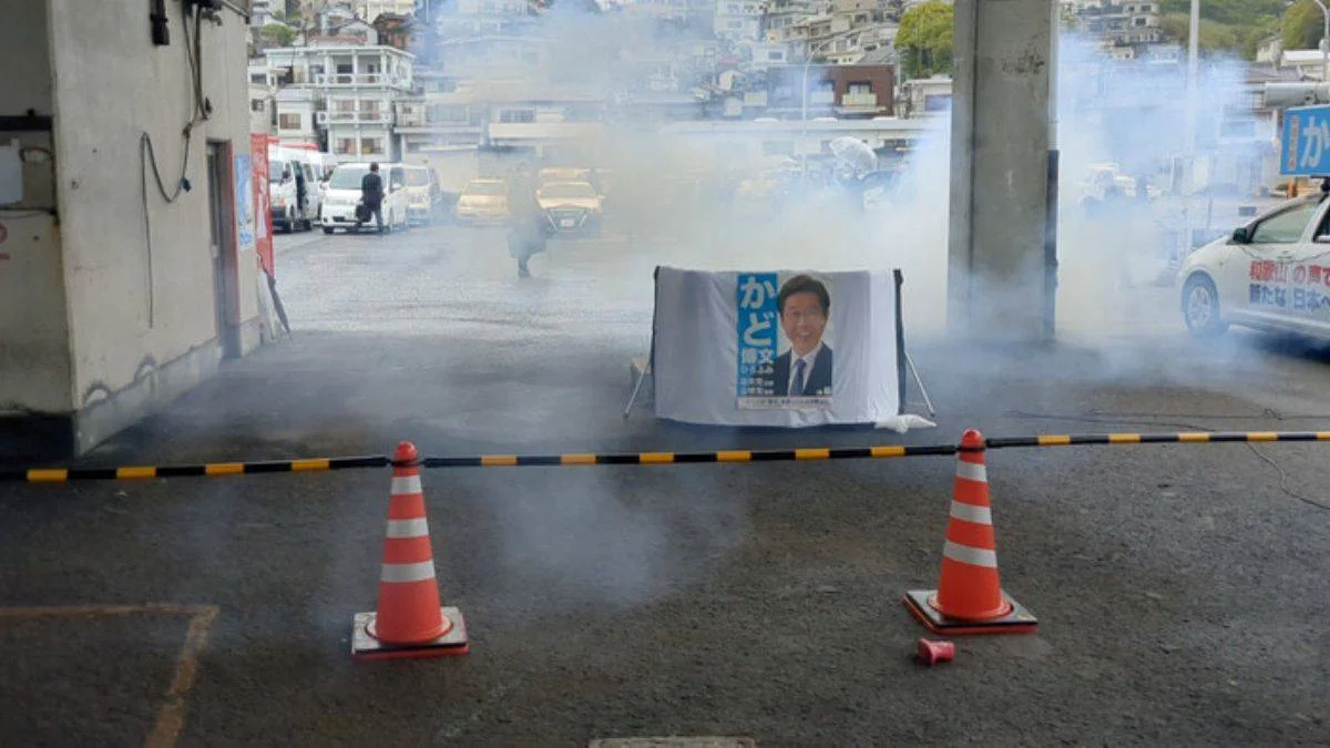 Japonya Başbakanı Kişida Fumio'nun Wakayama ziyaretinde patlama yaşandı