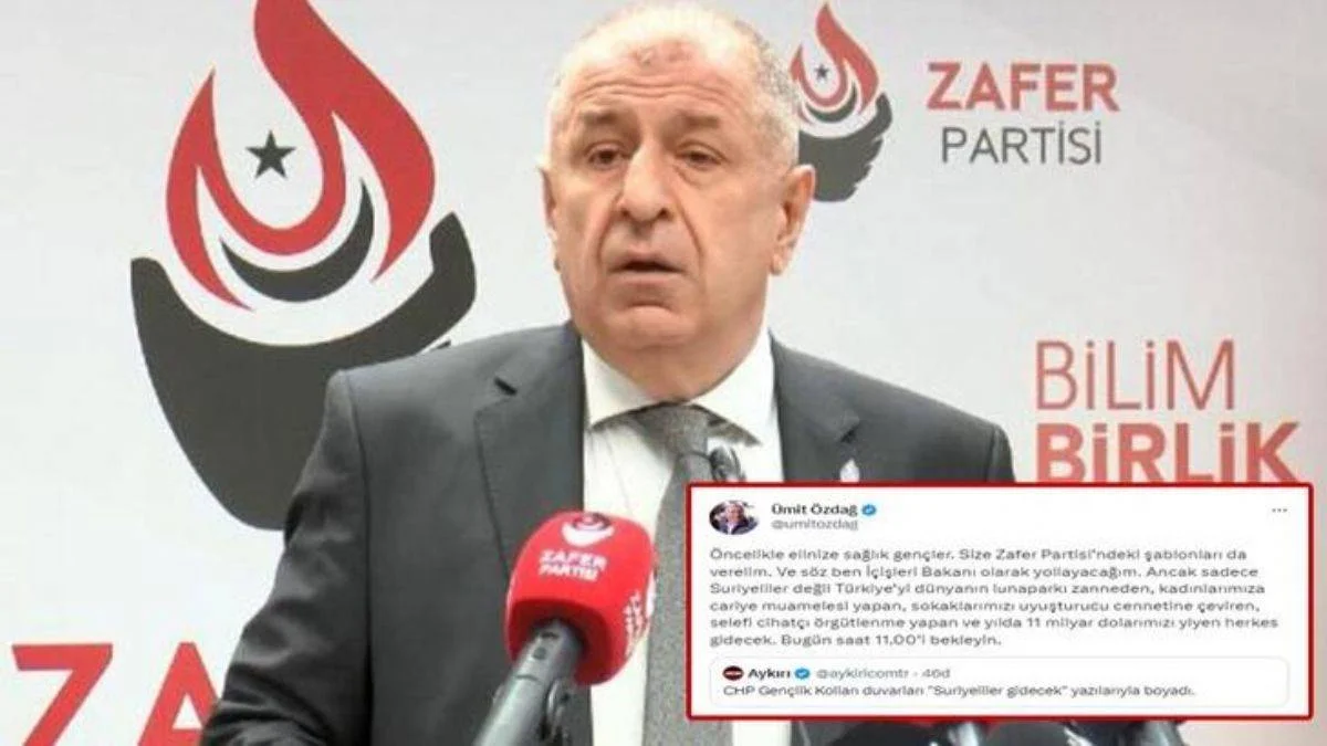 'İçişleri Bakanı olacağım, Suriyelileri yollayacağım'