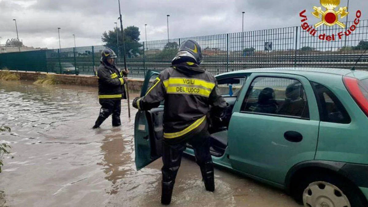 İtalya'nın Palermo kentinde sel