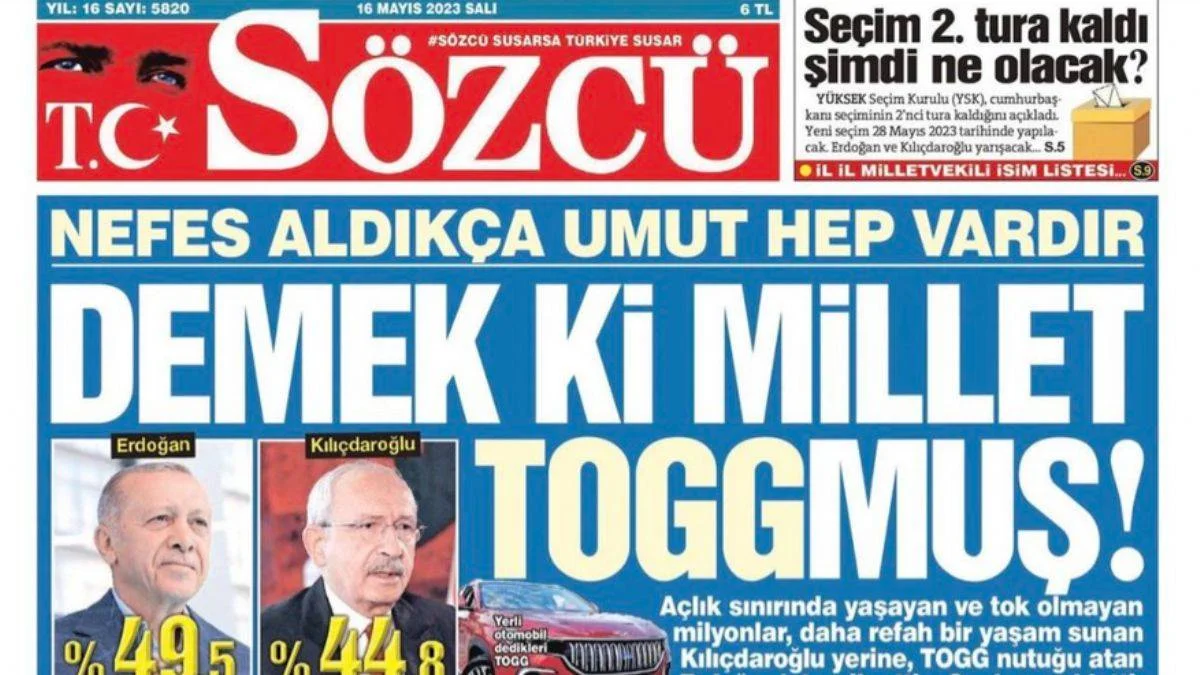 Sözcü'nün depremzedeleri hedef almasına tepki