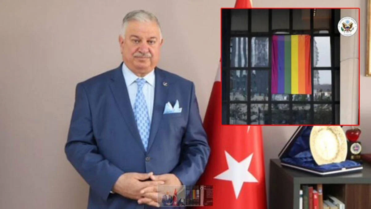 Yeniden Refah'tan ABD Büyükelçiliği'ne LGBT bayrağı tepkisi