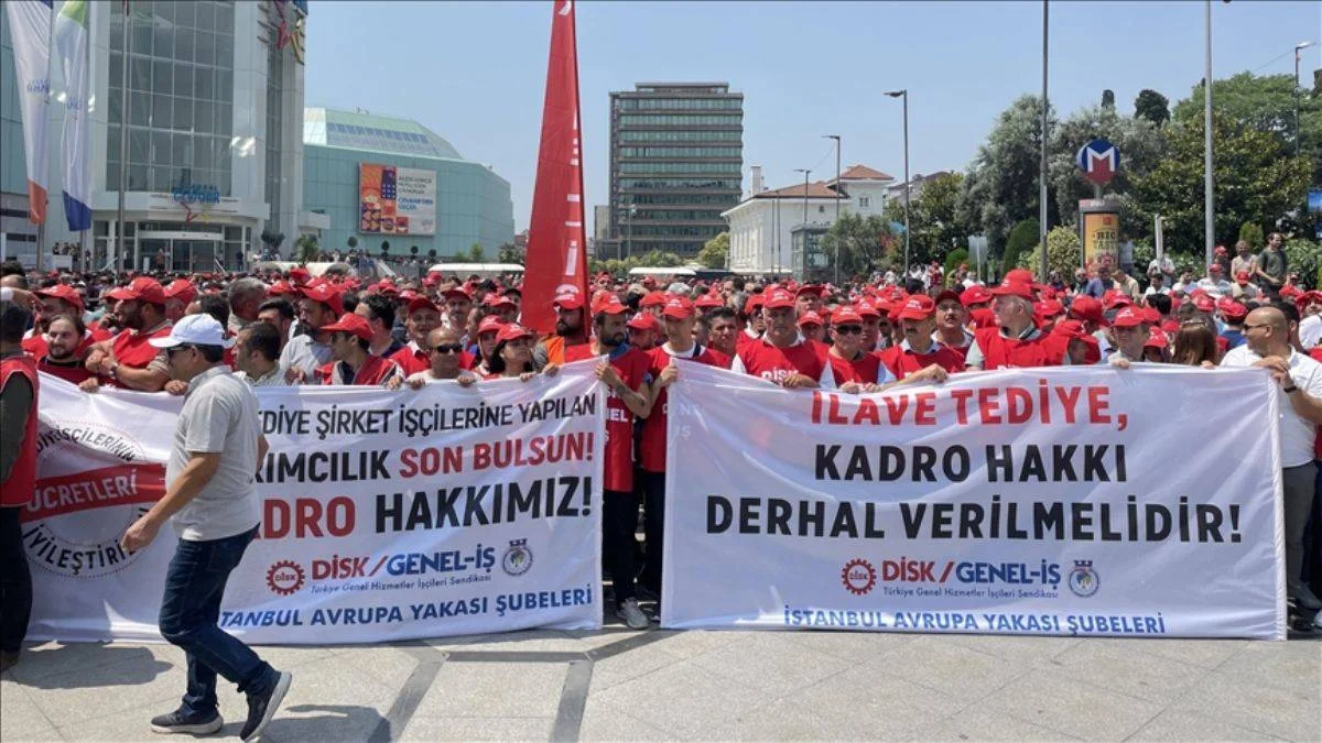 İstanbul'da iş bırakma eylemi