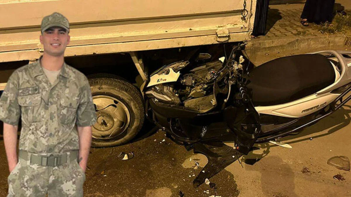 Askerden izne geldi, motosiklet kazasında hayatını kaybetti