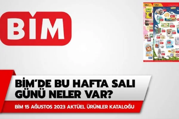 BİM'de bu hafta salı neler var? BİM 15 Ağustos 2023 aktüel ürünler kataloğu