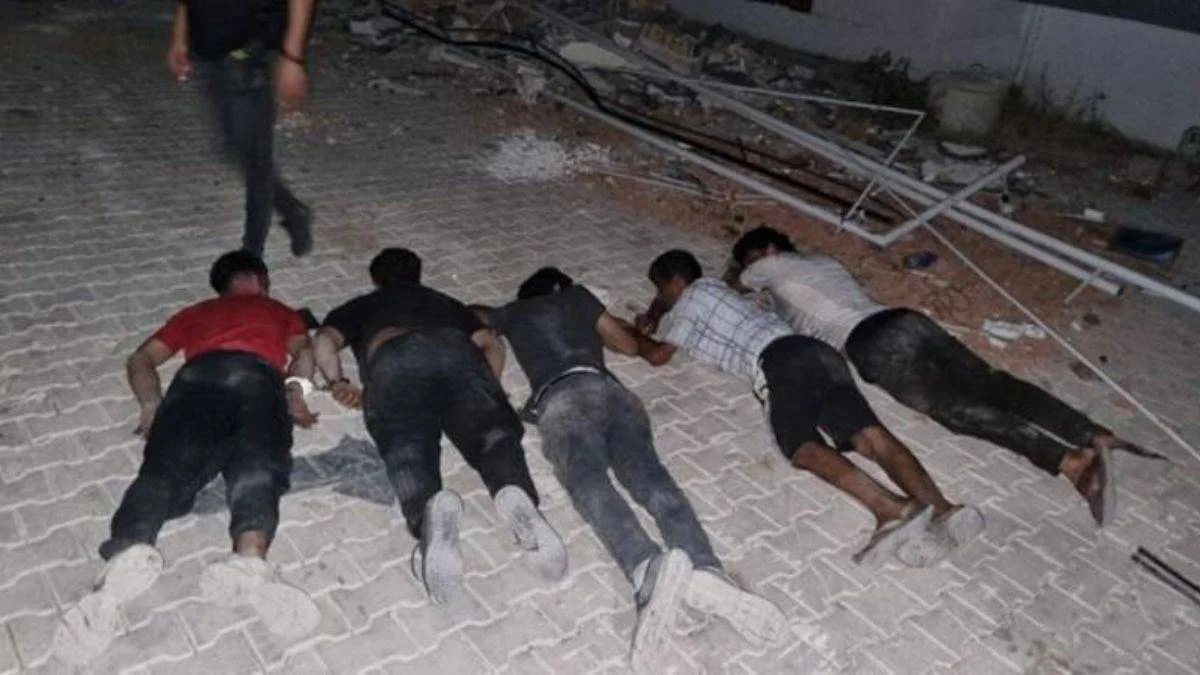 Hasarlı binalara giren hırsızlar İHA ile yakalandı