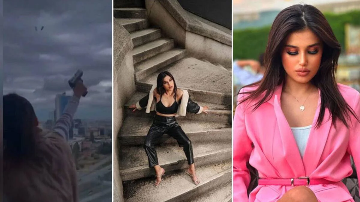 Rezidans balkonundan ateş açan model yakalandı