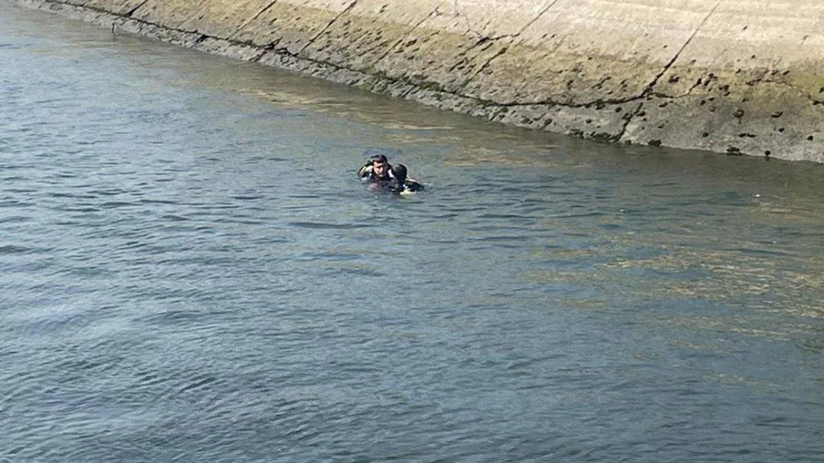 Serinlemek için sulama kanalına giren 1 kişi boğuldu