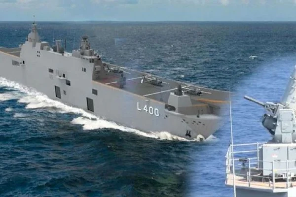 TCG Anadolu'nun Hava Savunma Sistemi ateş etti!