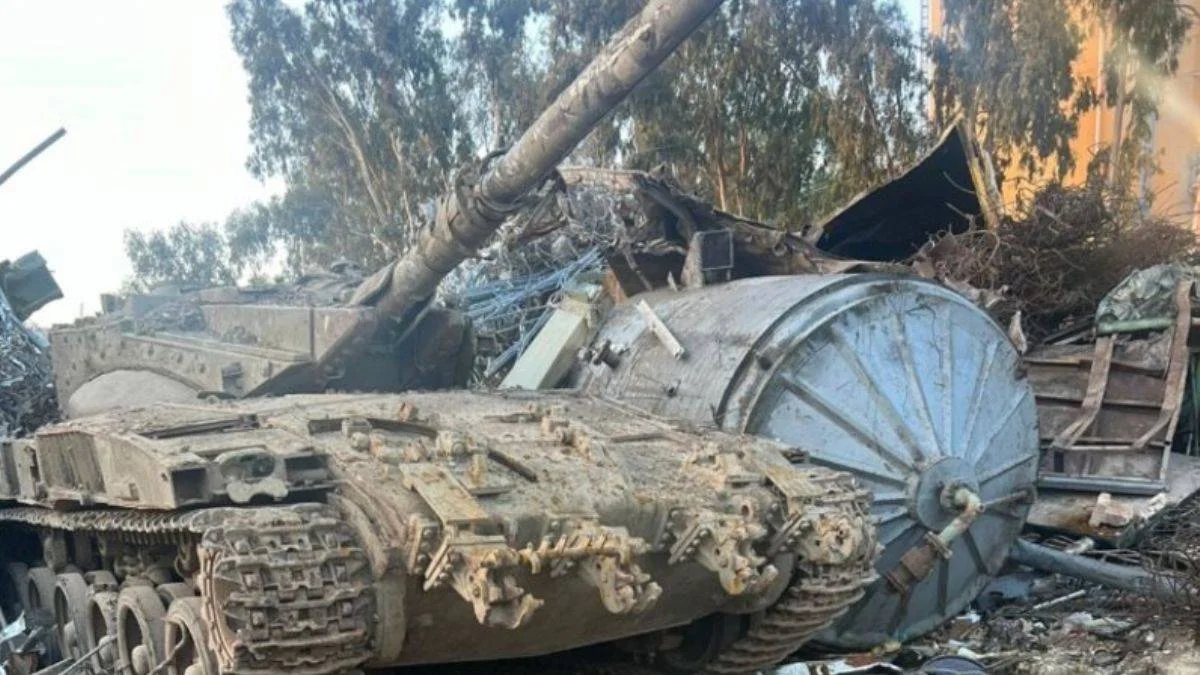 Askeri üsten çalınan tank hurdalıkta bulundu