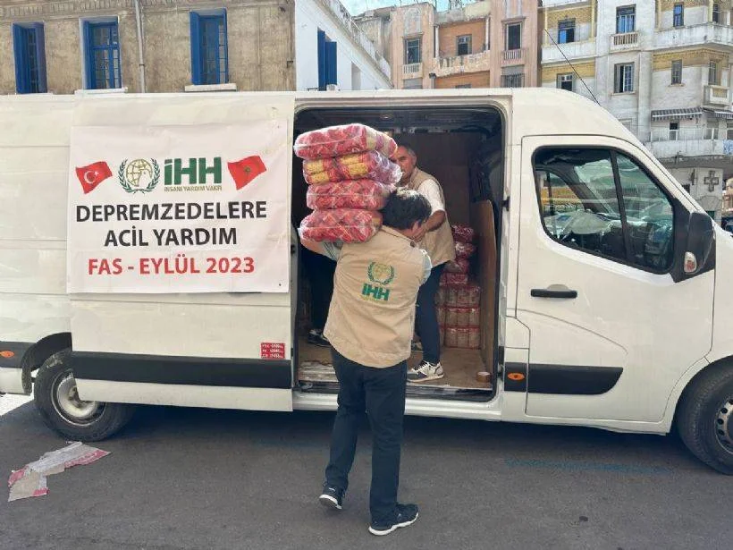 İHH'dan Fas'a yönelik acil yardım çalışması