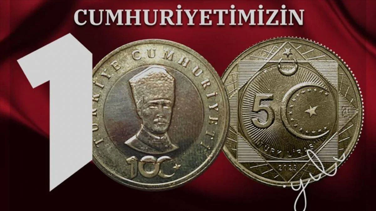 100. yıl için basılan '5 TL' tanıtıldı