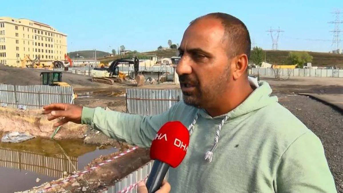 3 çocuğunu kaybeden baba inşaat alanında konuştu