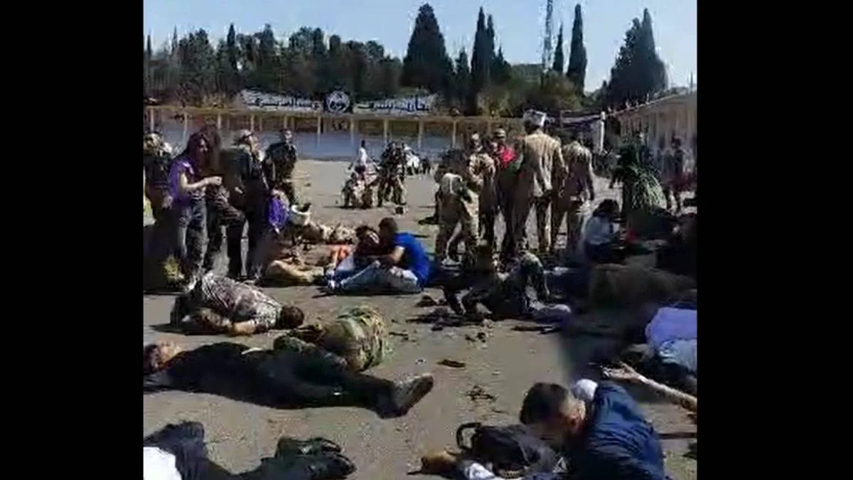 Esad rejiminin askeri akademisine saldırı: En az 100 ölü