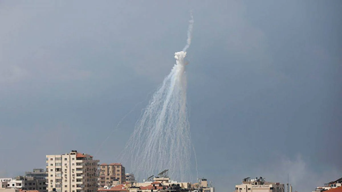 Gazze'de gündüz gözüyle soykırım suçu! Fosfor bombası atılıyor
