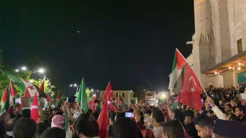 Türkiye'den Filistin halkına destek gösterileri
