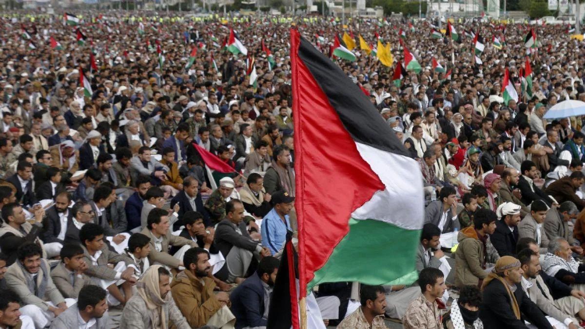 Yemen'de Gazze ve Mescid-i Aksa protestosu