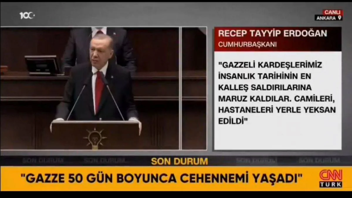 Erdoğan: Netanyahu'nun adı Gazze kasabı olarak tarihe geçmiştir
