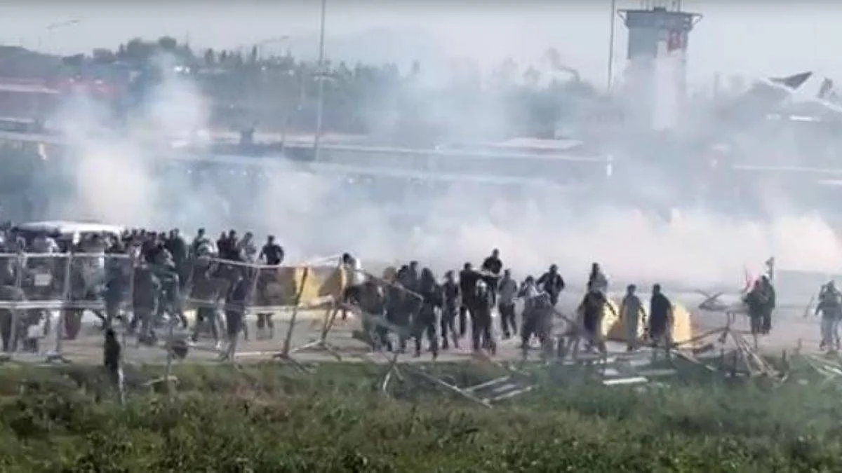 İncirlik Üssü'ndeki protestoya polis müdahalesi