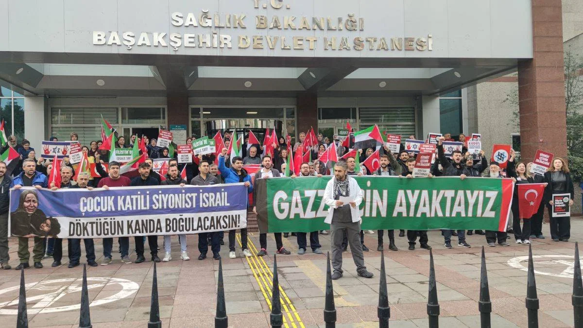 Başakşehir Devlet Hastanesi çalışanlarından 'Gazze' açıklaması