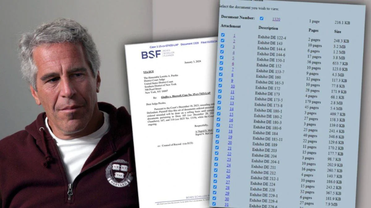 Epstein davasında ünlü isimler ifşa edildi