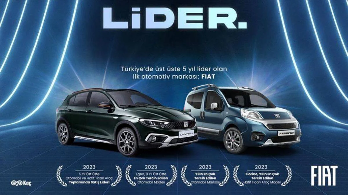 FIAT, Türkiye'nin beş yıl üst üste pazar lideri olan ilk otomotiv markası oldu