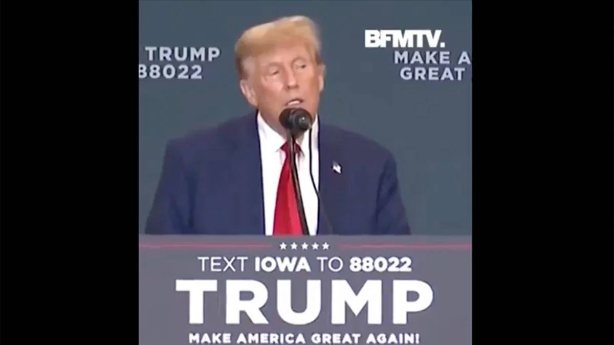 Trump'ın Macron taklidi güldürdü